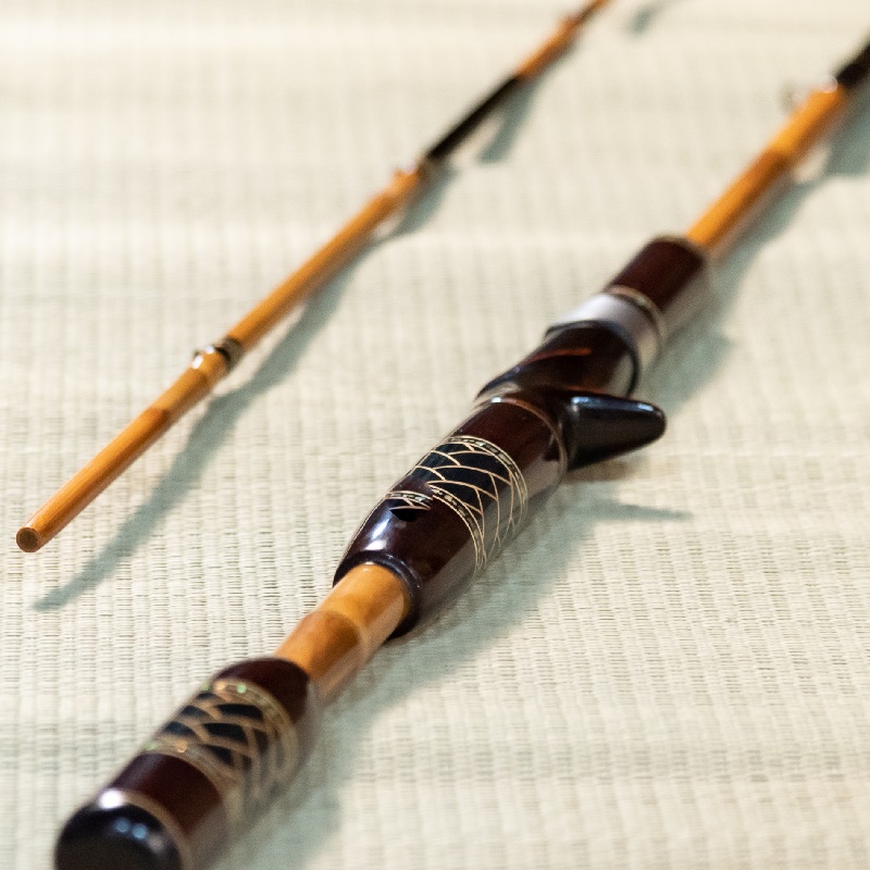 写真：釣りの醍醐味が味わえる、紀州へら竿の技法を使った珠玉のバスロッド